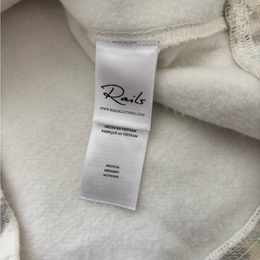 RAILS MAREN HOODIE IVORY PASTEL MARBLE NWOT SIZE M $188 - Picture 9 of 11